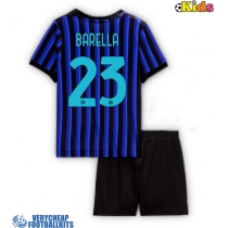 Inter Milan Nicolo Barella #23 Replica Home Minikit 2025-26 Short Sleeve (+ pants)